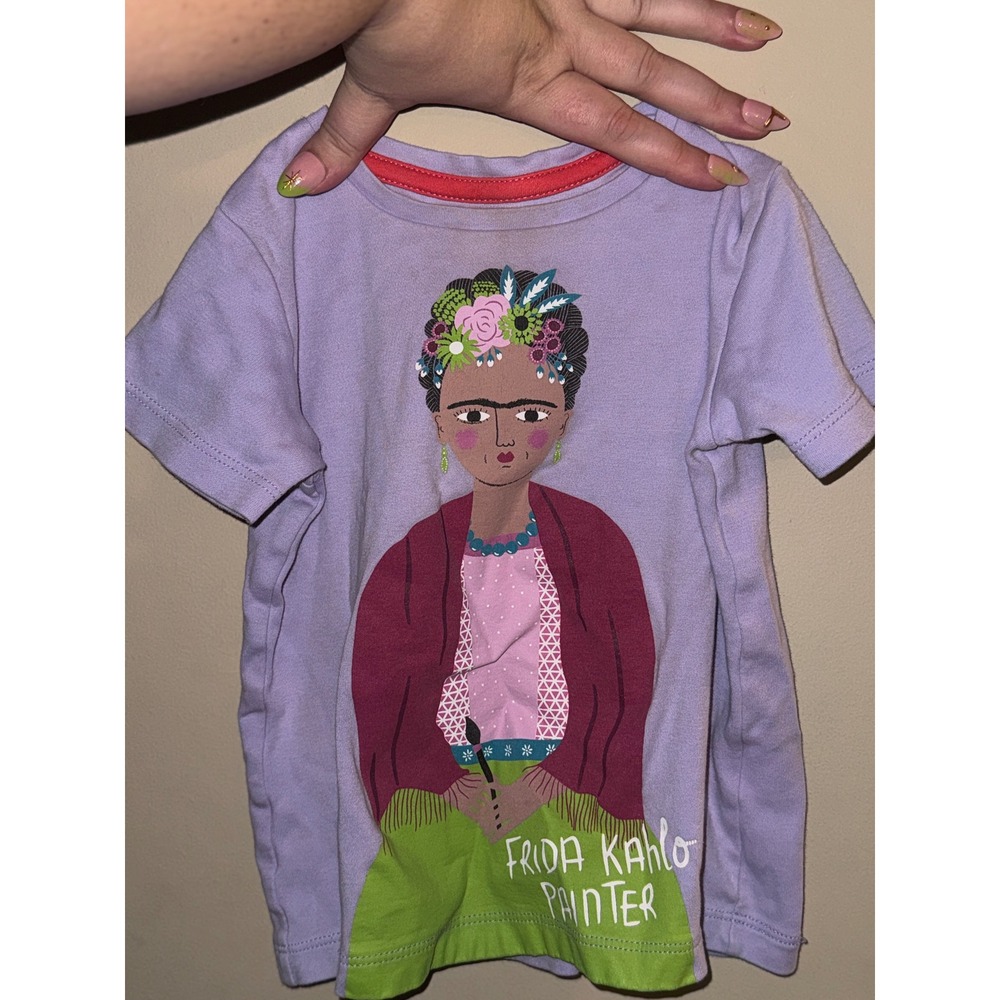 Piccolina Kids Frida Kahlo Painter Trailblazer Graphic T-Shirt Lavender 2T